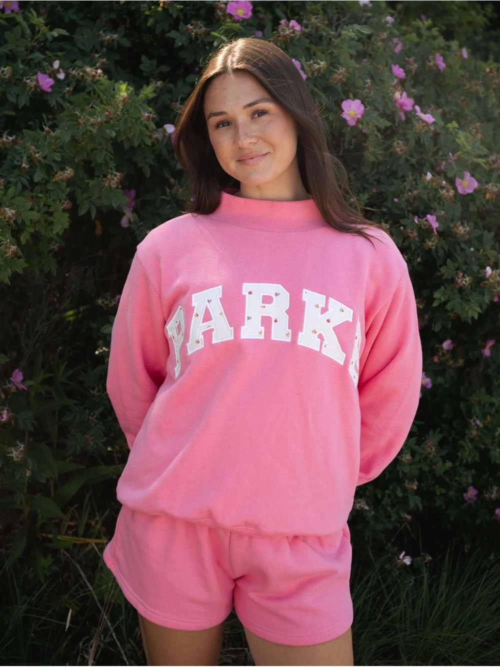 S/M Parke Maggie & Emma Mockneck sweatshirt 💐 Bloom